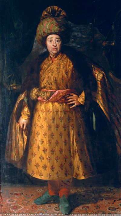 De goudsmid Jean-Baptiste Tavernier (1605-1689) door Nicolas de Largillière